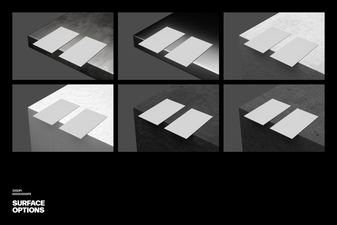 90x50mm Business Cards Mockup 2