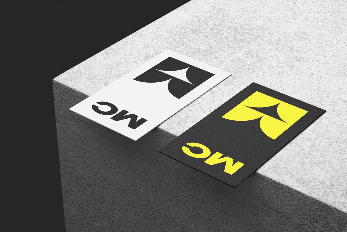 90x50mm Business Cards Mockup 4