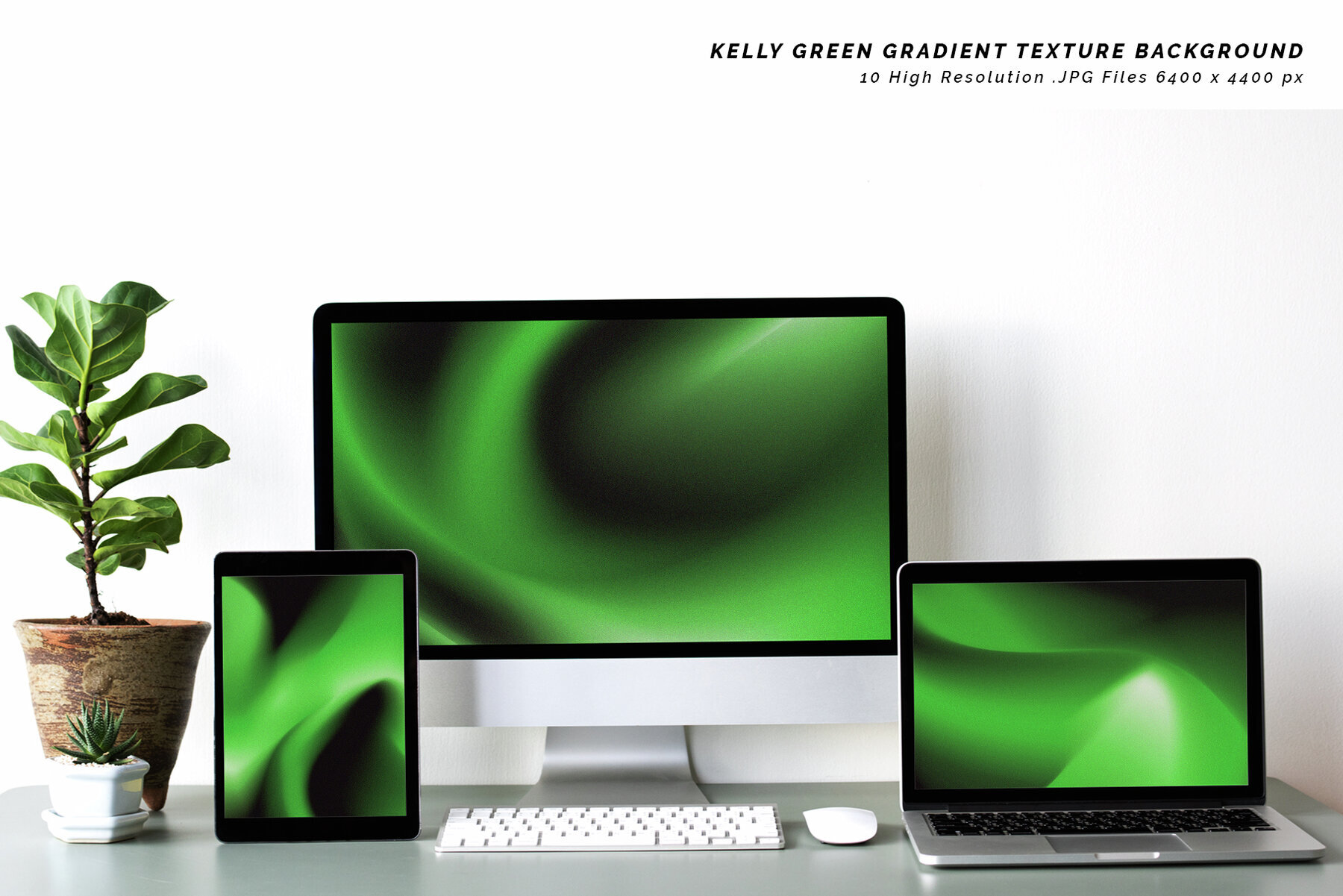 Kelly Green Gradient Background 2