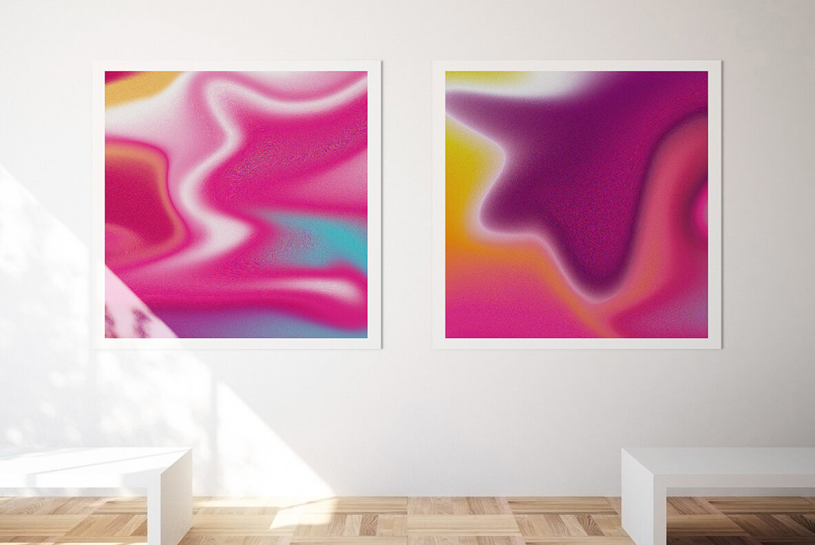 Viscous Liquid Gradient Texture Background 4