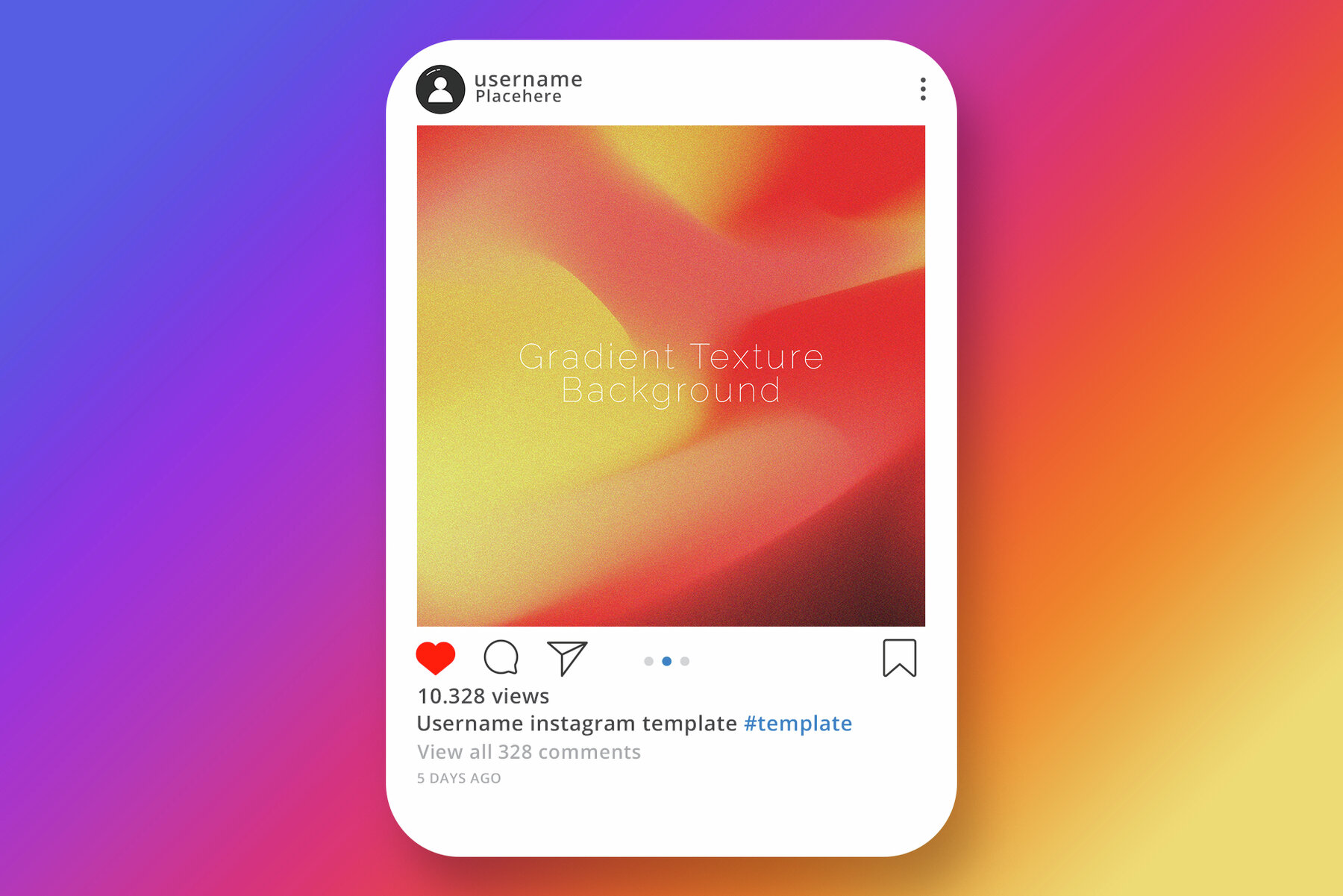 Sunset Gradient Texture Background 5