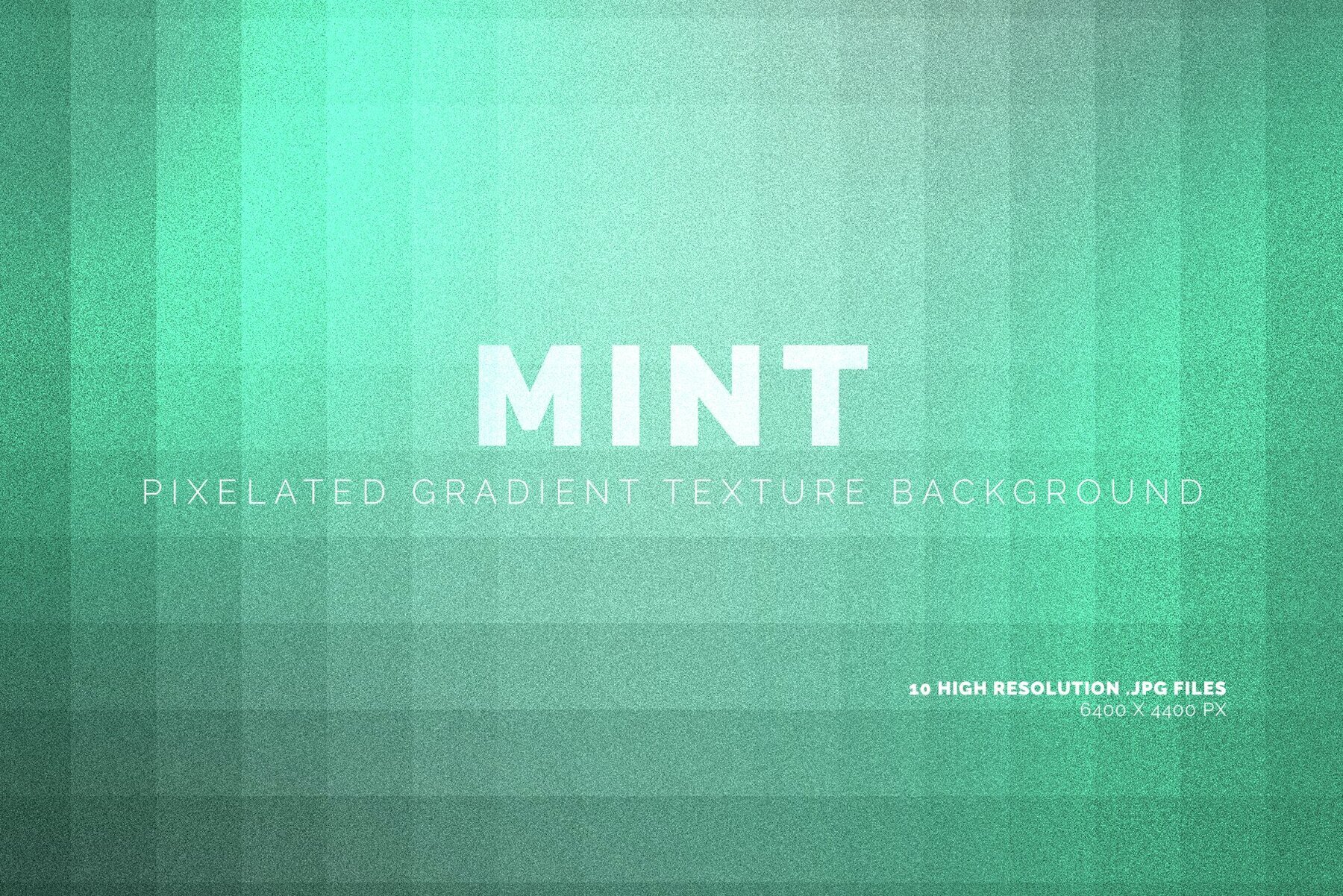 Mint Pixelated Gradient Texture Background 1