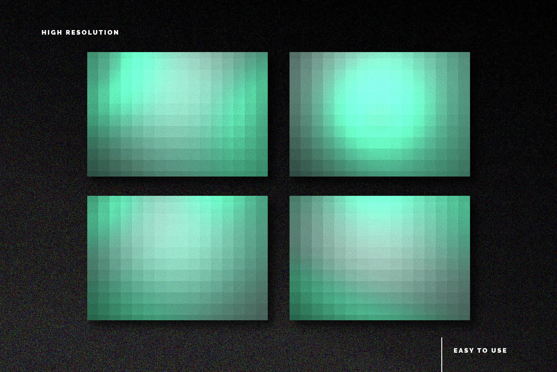 Mint Pixelated Gradient Texture Background 3
