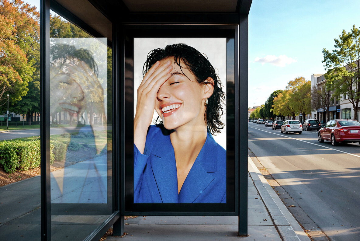 Bus Stop Advertising Mockup 2