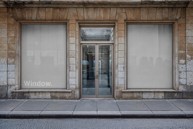 2 A4 Window Posters Mockup