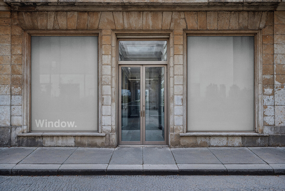 2 A4 Window Posters Mockup 1