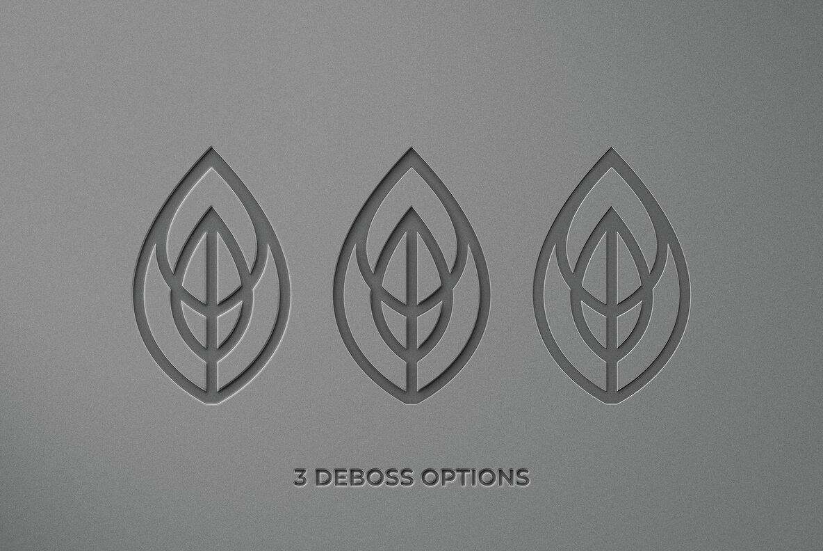 Cutout Text and Logo Mockup 3