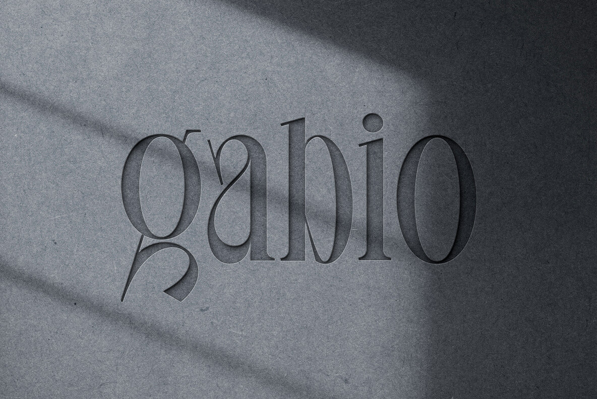 Cutout Text and Logo Mockup 4