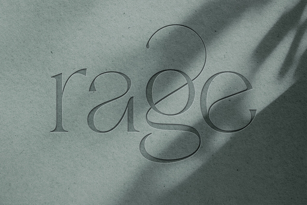 Cutout Text and Logo Mockup 6