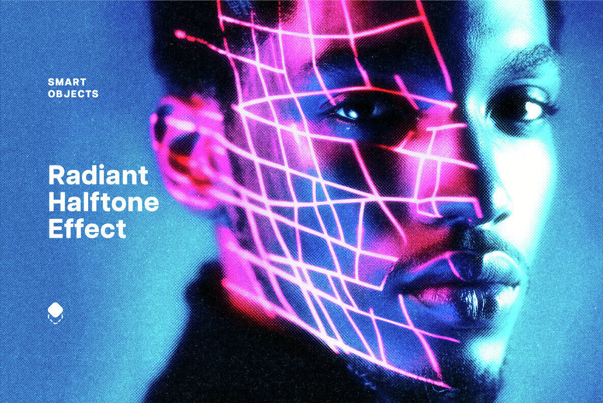 Radiant Halftone Photo Effect 1