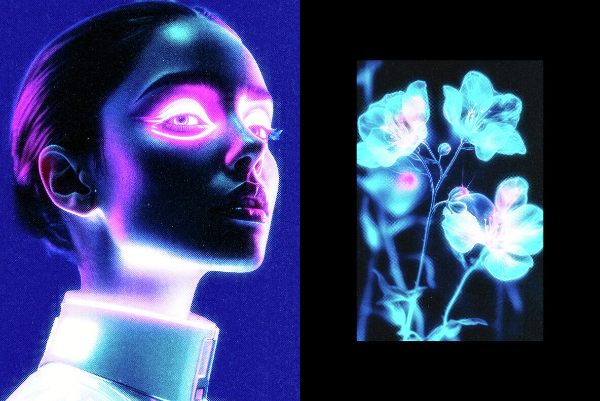 Radiant Halftone Photo Effect 6