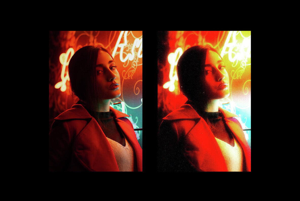 Radiant Halftone Photo Effect 7