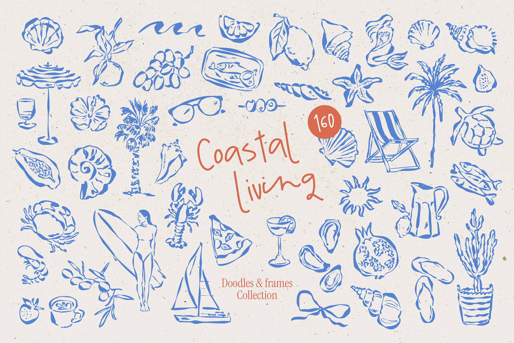 Coastal living illustrations 1
