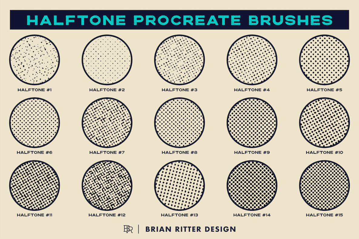 Halftone Procreate Brushes 5