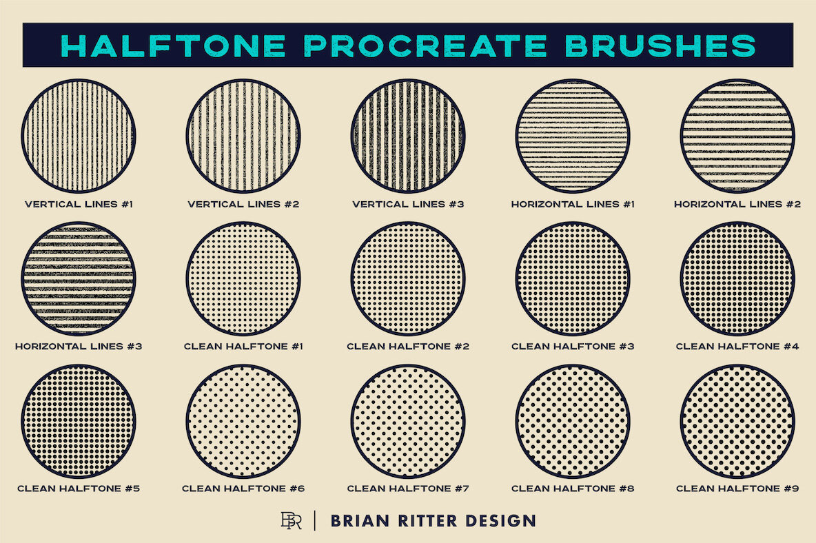 Halftone Procreate Brushes 7