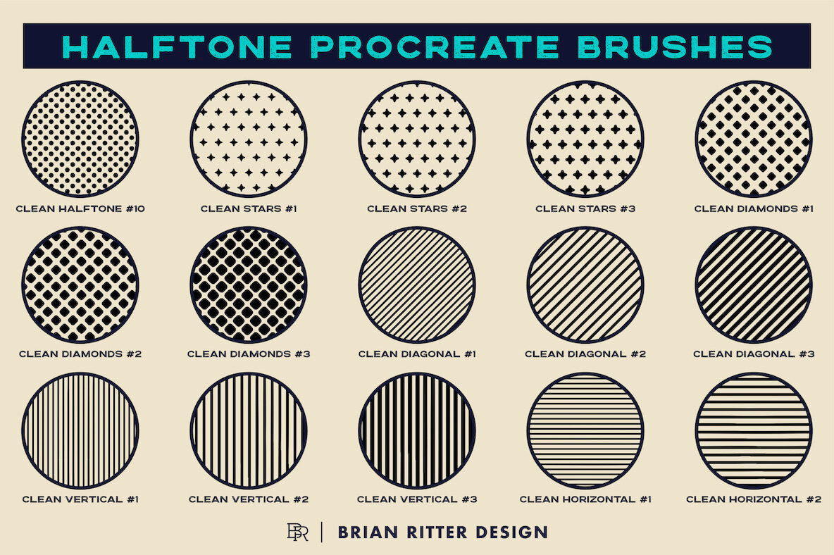 Halftone Procreate Brushes 8