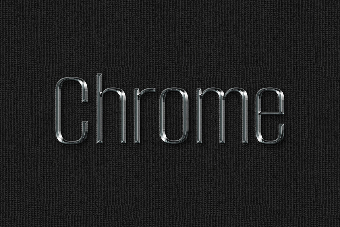 Chrome Metal Photoshop Effects 4