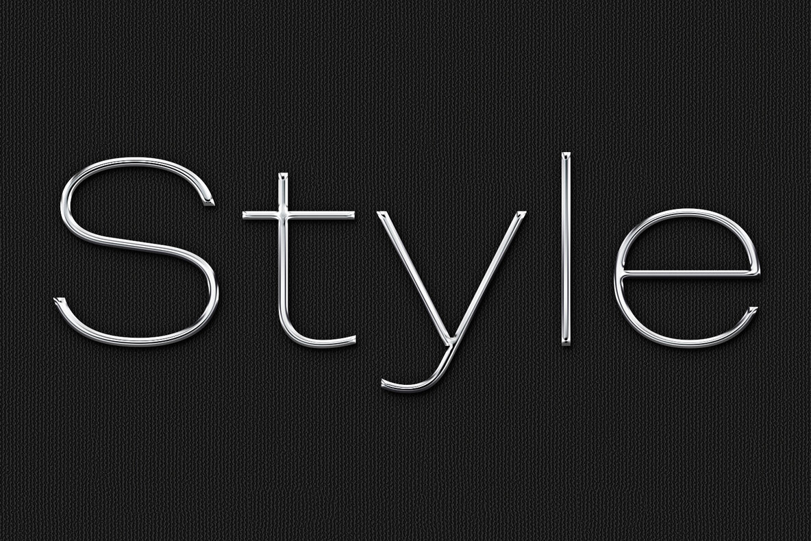 Chrome Metal Photoshop Effects 5