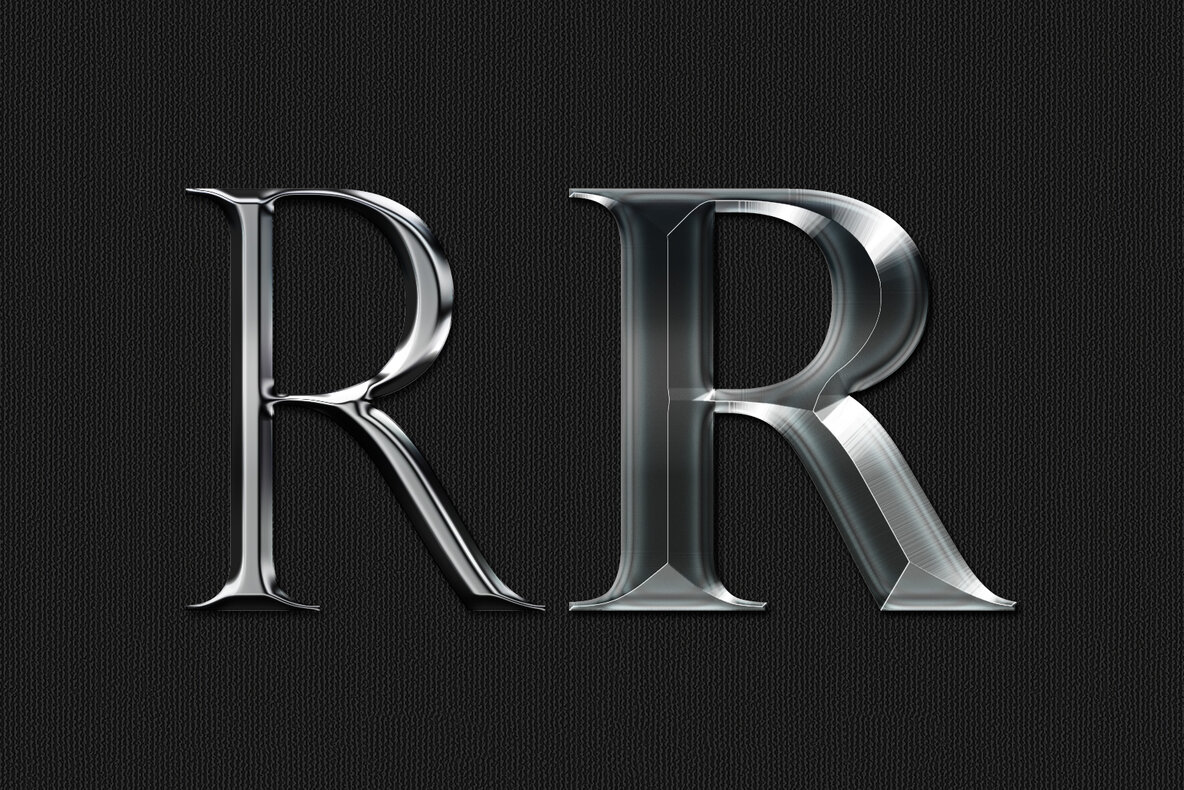 Chrome Metal Photoshop Effects 7