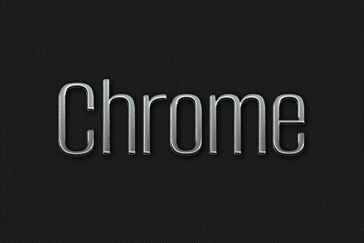 Chrome Metal Photoshop Effects 11