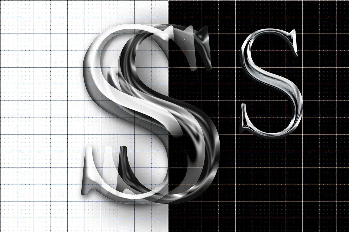 Chrome Metal Photoshop Effects 16