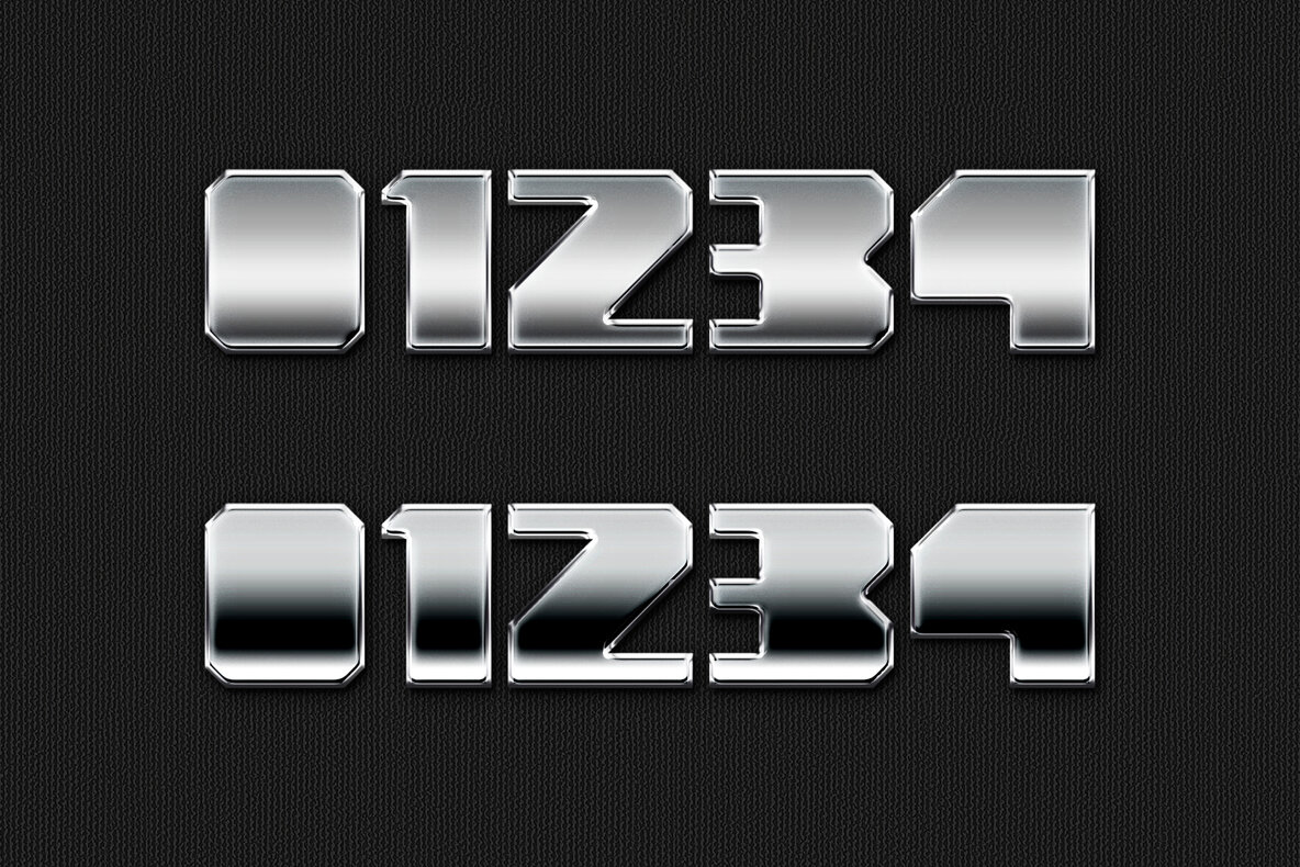 Chrome Metal Photoshop Effects 21