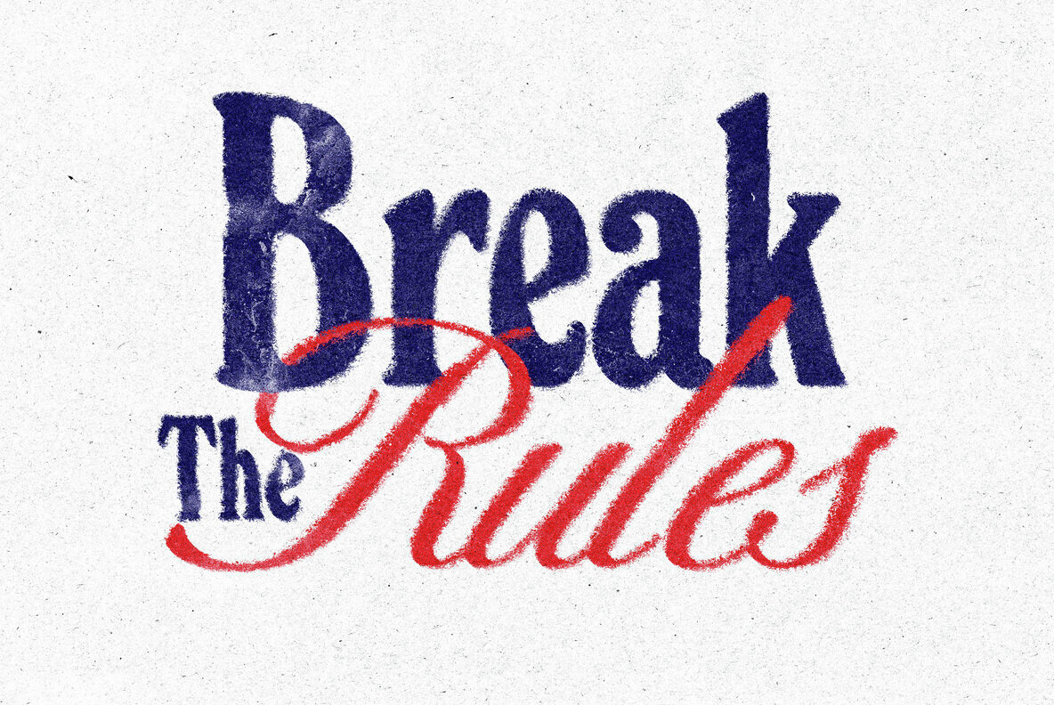 Distortion Print Text and Logo Effect 2