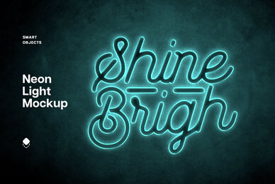 Neon Light Mockup