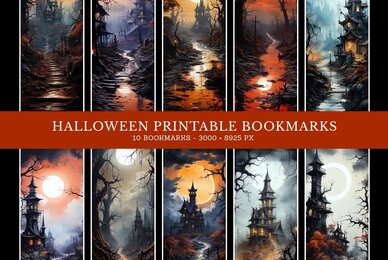 Halloween Fantasy Bookmarks