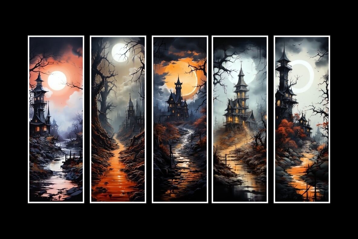 Halloween Fantasy Bookmarks 3