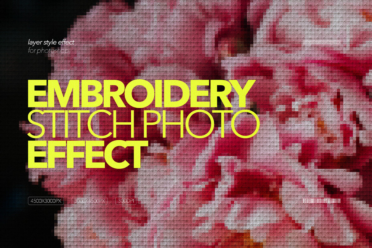 Embroidery Stitch Photo Effect 1