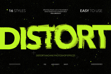 Distort Machine Photoshop Effects