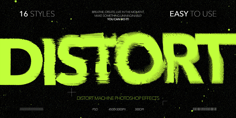 Distort Machine Photoshop Effects