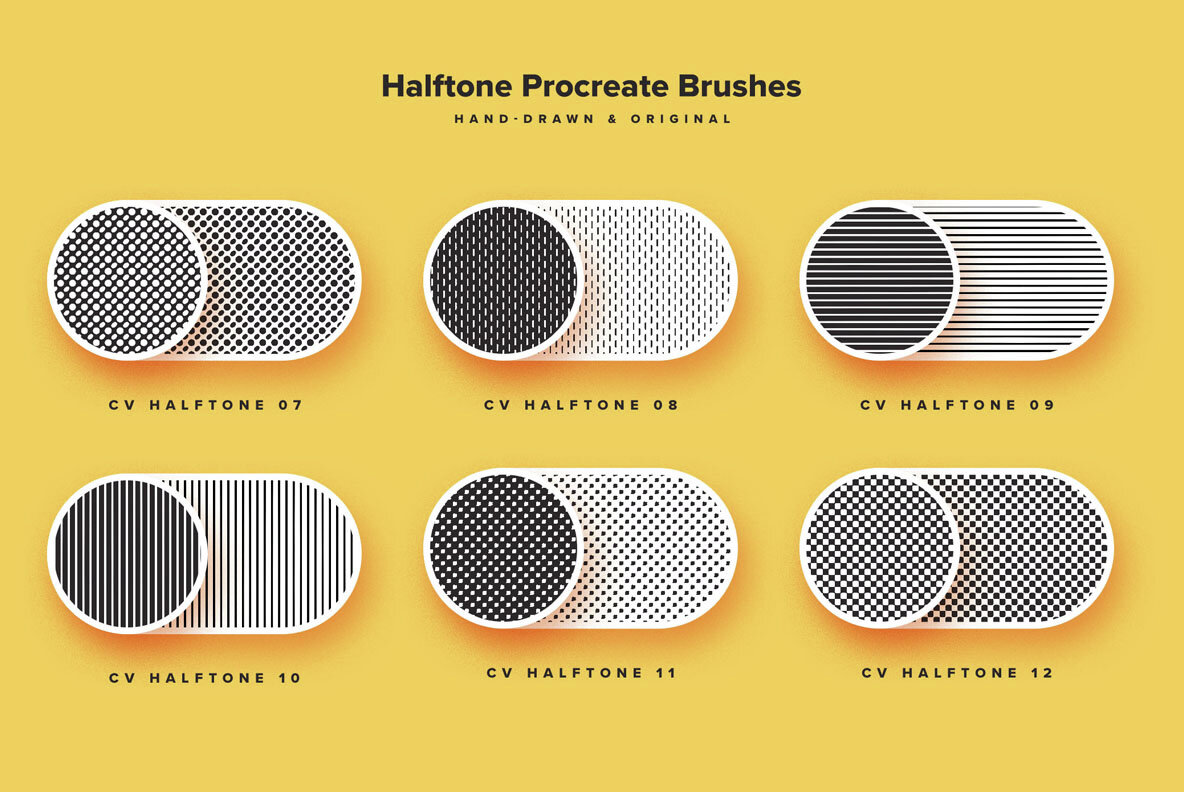 Retro Halftone Procreate Brushes 4