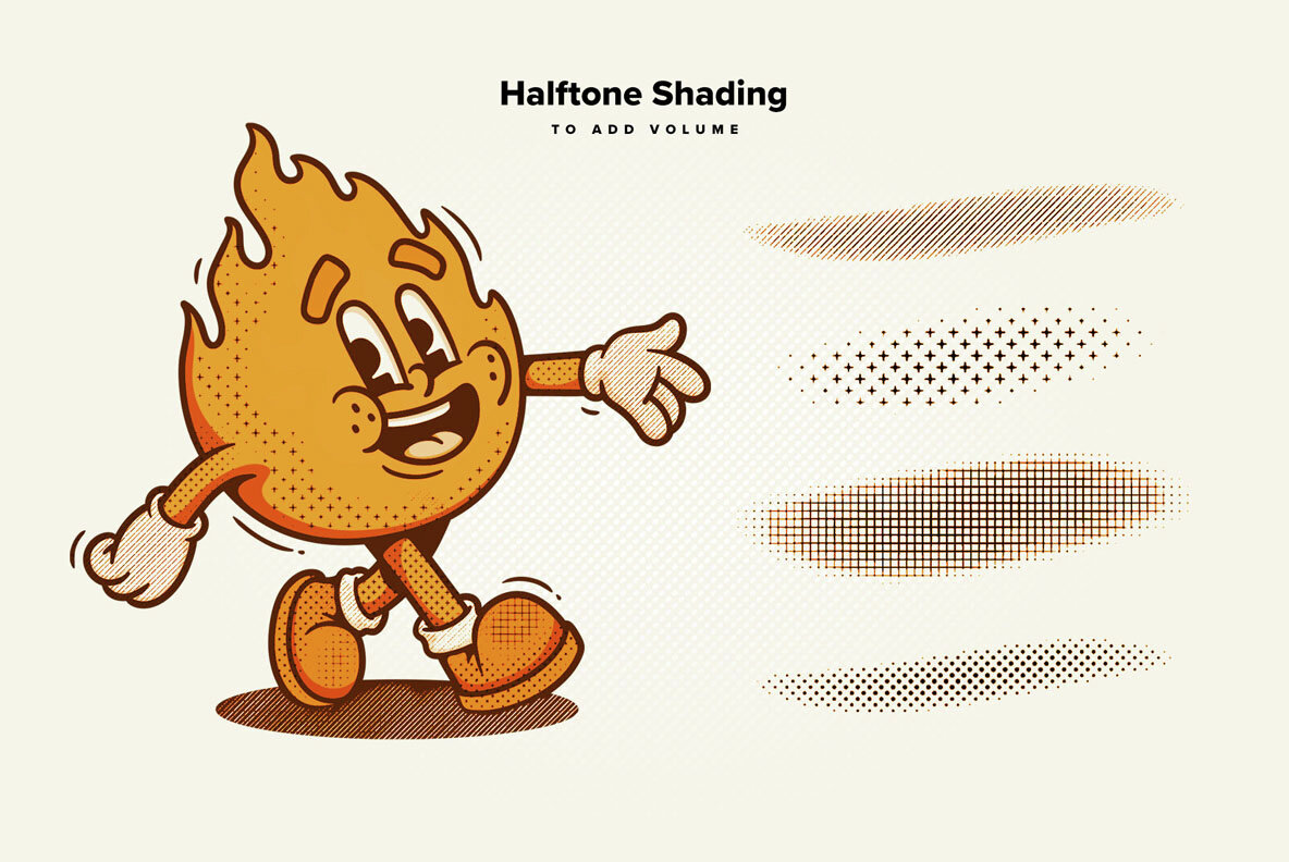 Retro Halftone Procreate Brushes 7
