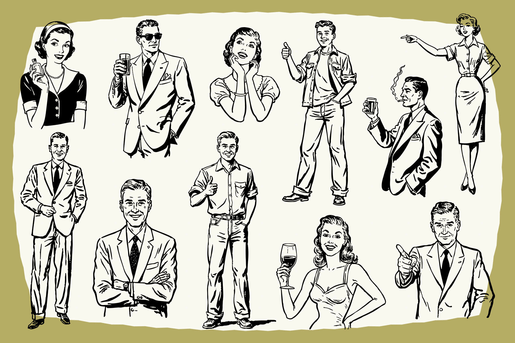 Retro Ad Graphics and Templates 3