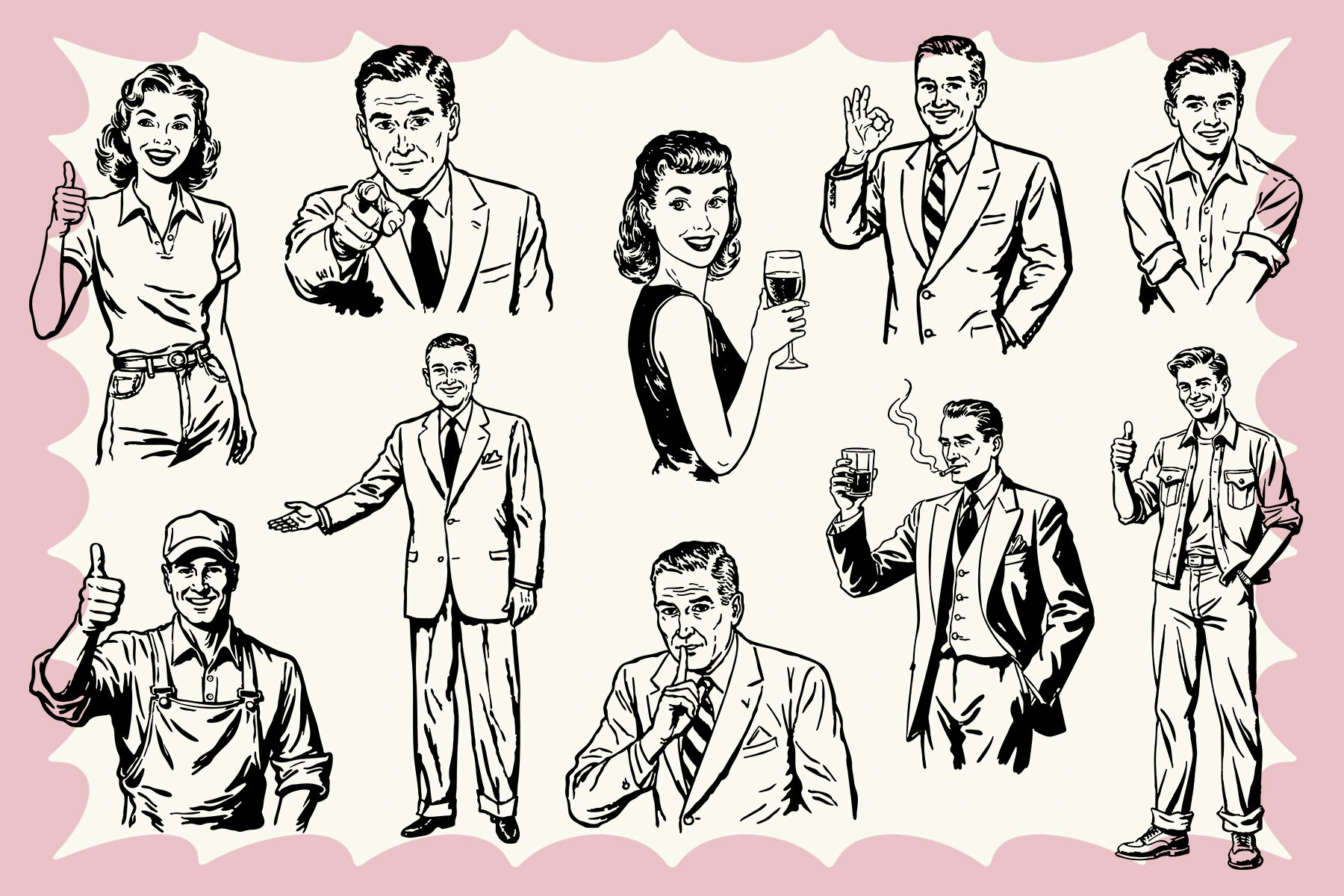 Retro Ad Graphics and Templates 5