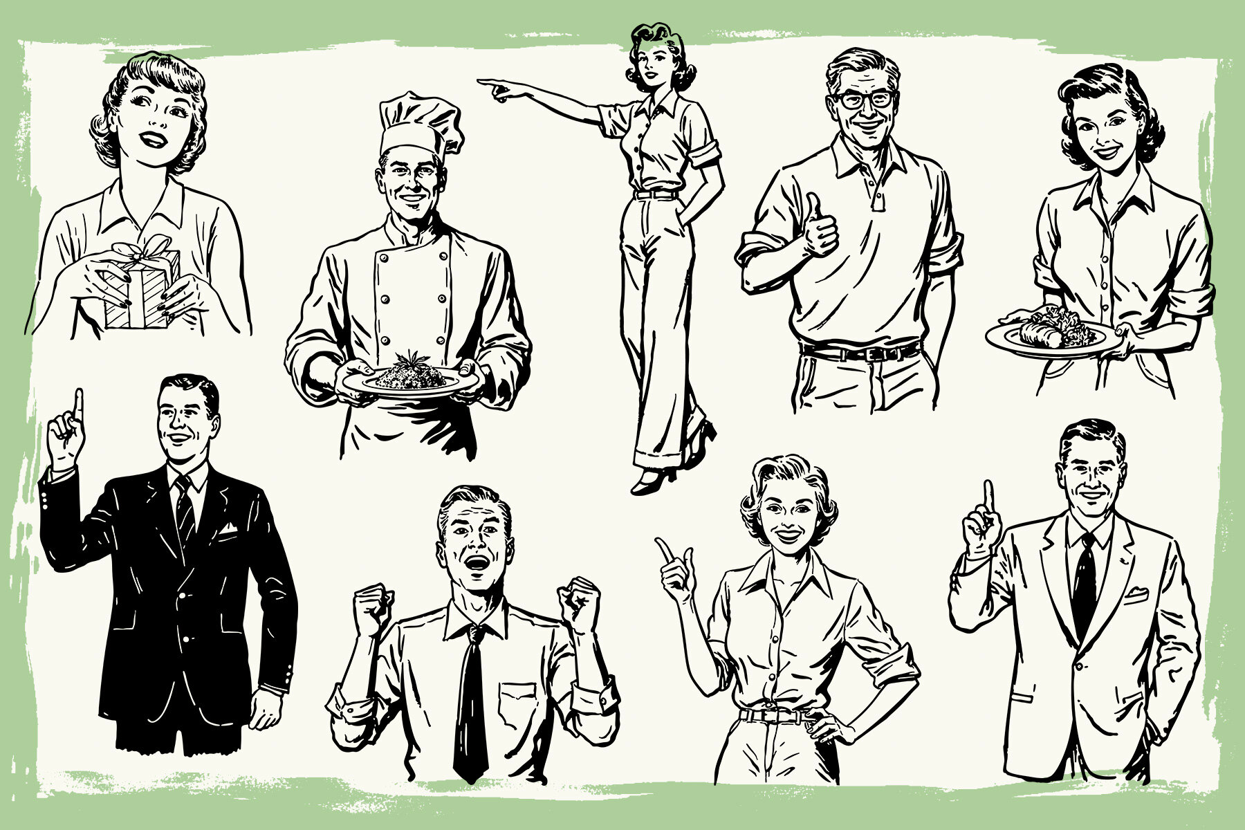 Retro Ad Graphics and Templates 7