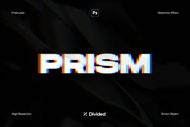 Prism Text Distortion Effect