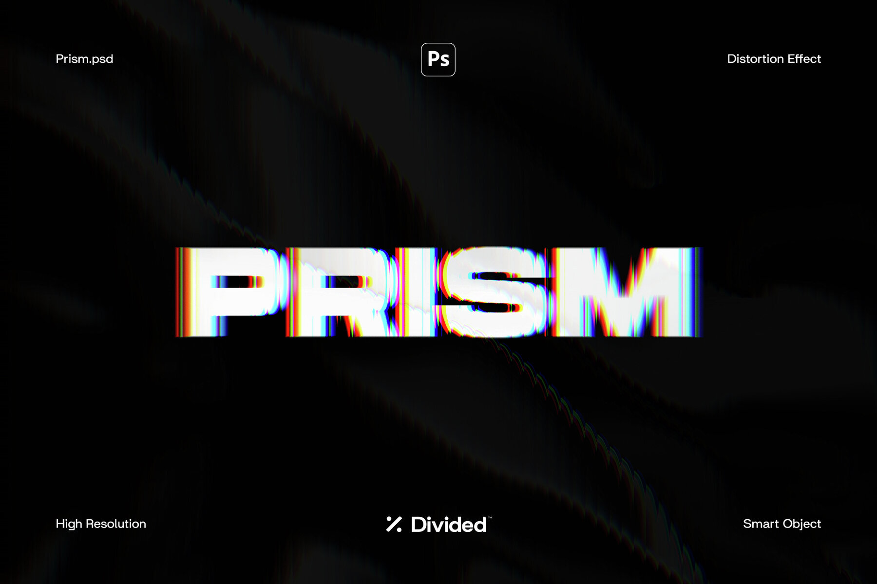 Prism Text Distortion Effect 1