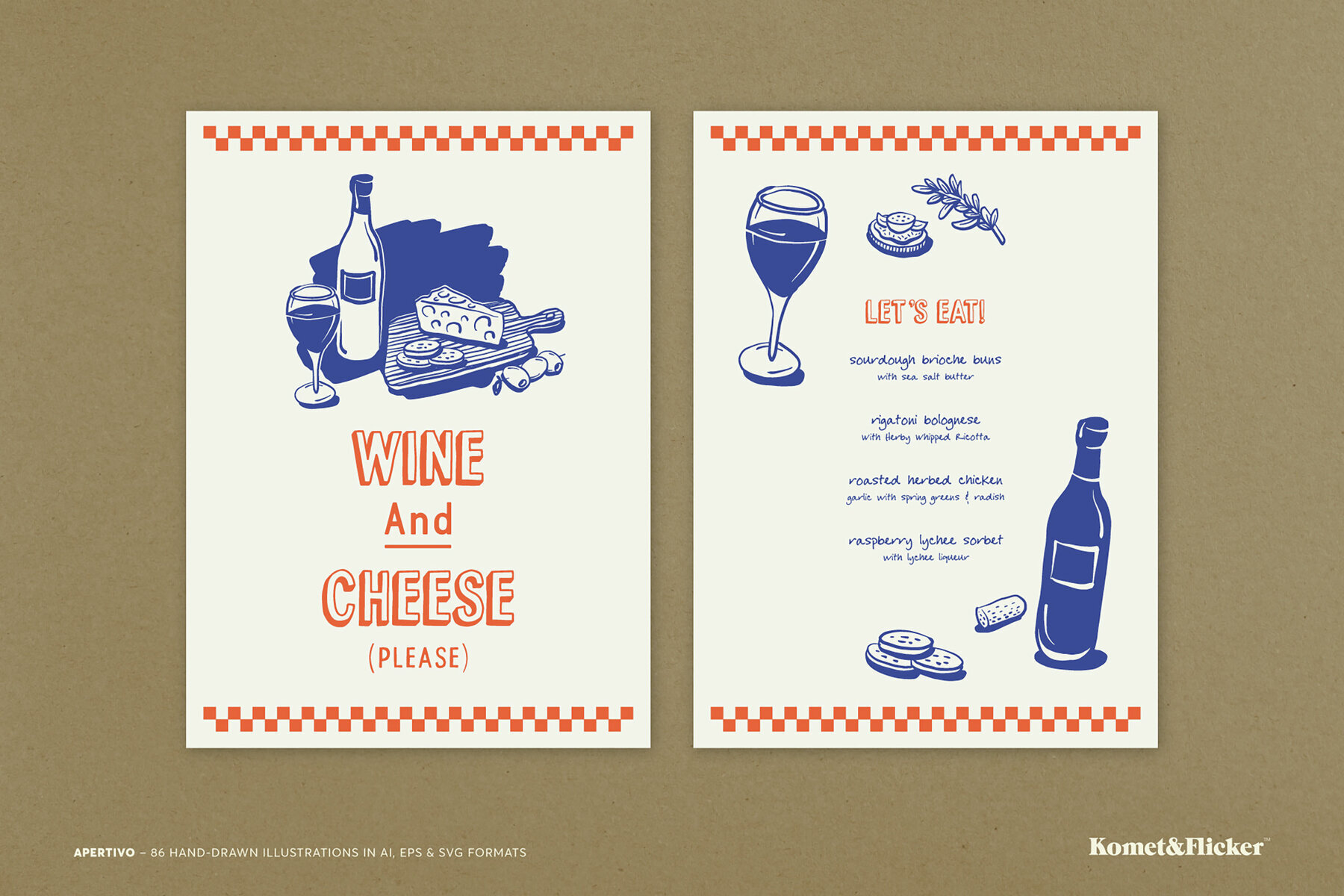 Aperitivo Hand drawn Illustrations 3