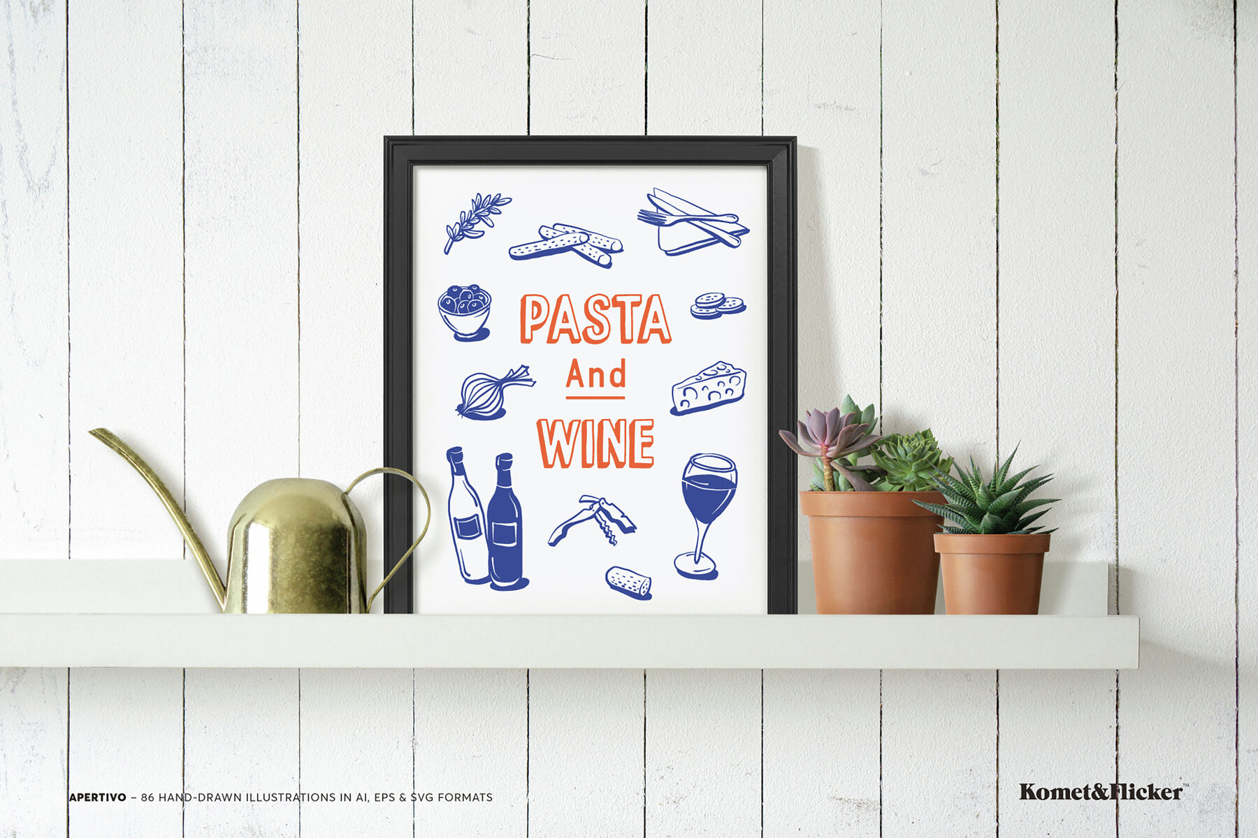 Aperitivo Hand drawn Illustrations 6