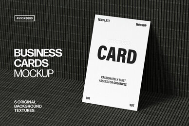 Concrete Angle Business Card 85x55mm Mockup