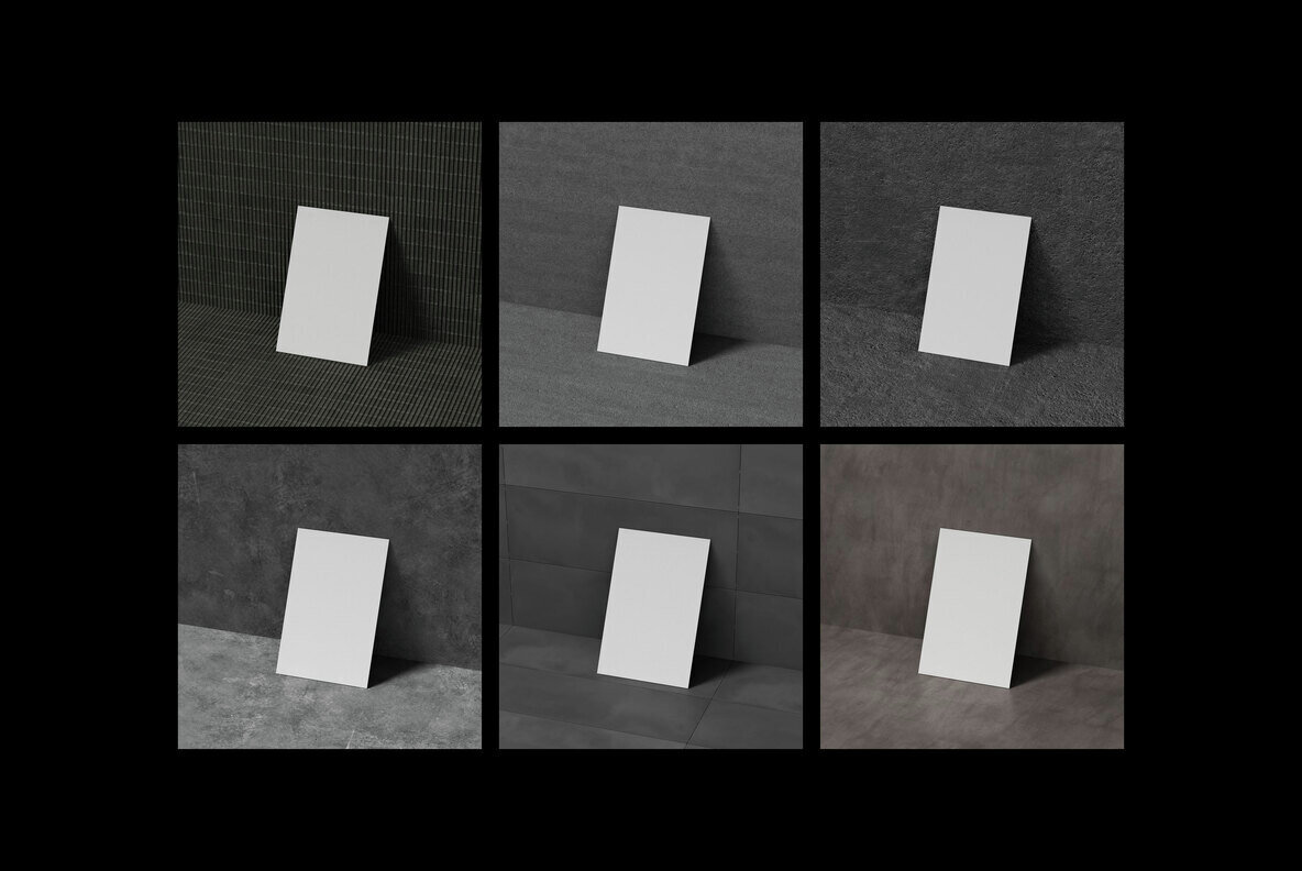 Concrete Angle Business Card 85x55mm Mockup 2