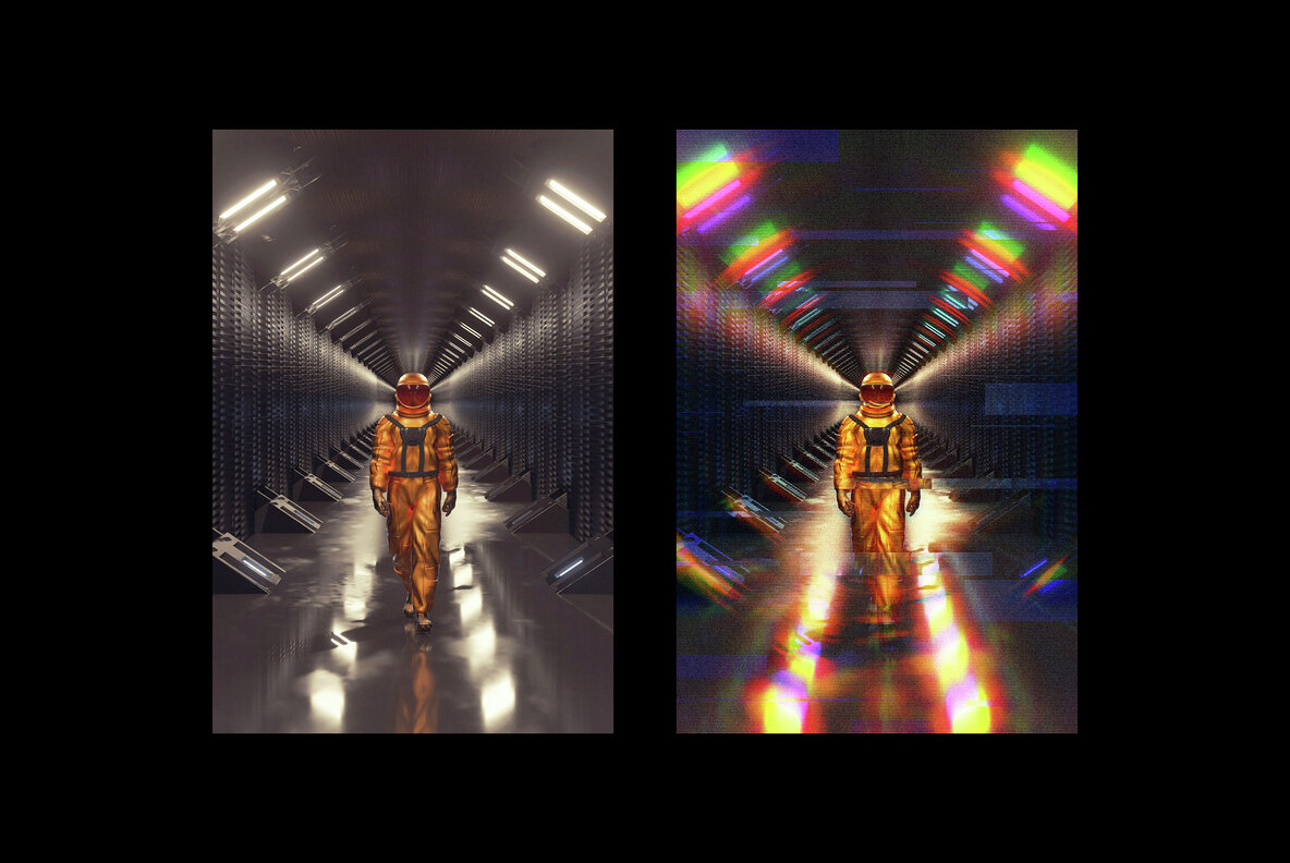 Radial Glitch Photo Effect 7