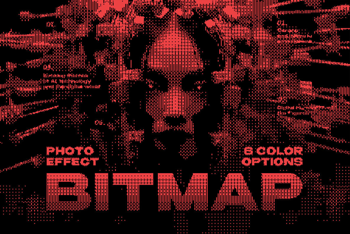 Dither Bitmap Photo Effect 1