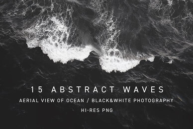 Aerial view of ocean waves