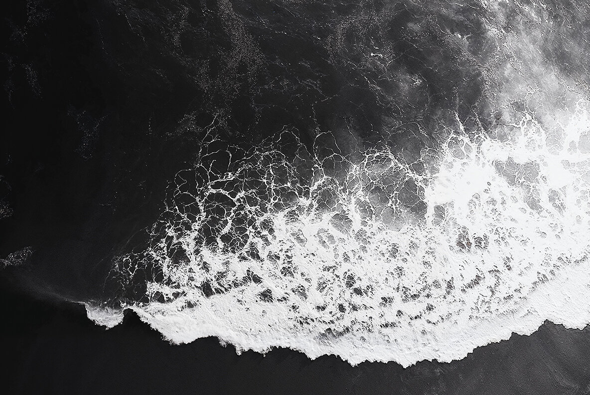 Aerial view of ocean waves 6