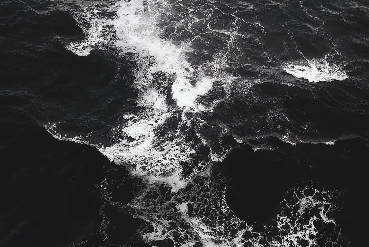 Aerial view of ocean waves 7