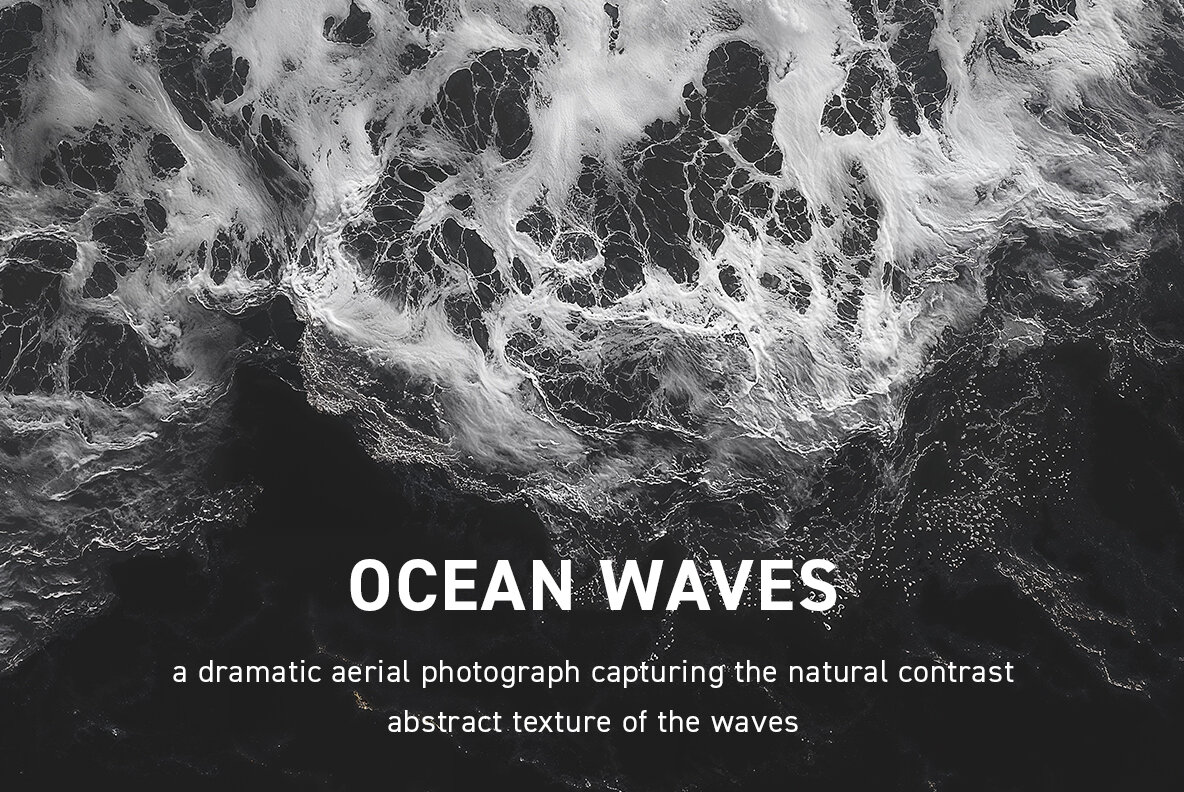 Aerial view of ocean waves 9